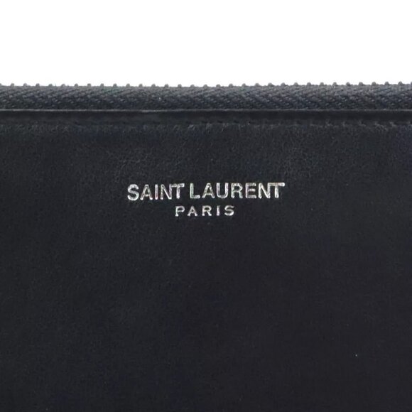 Auth SAINT LAURENT Clutch Bag Black/Multicolor Leather authentic - Picture 9 of 16